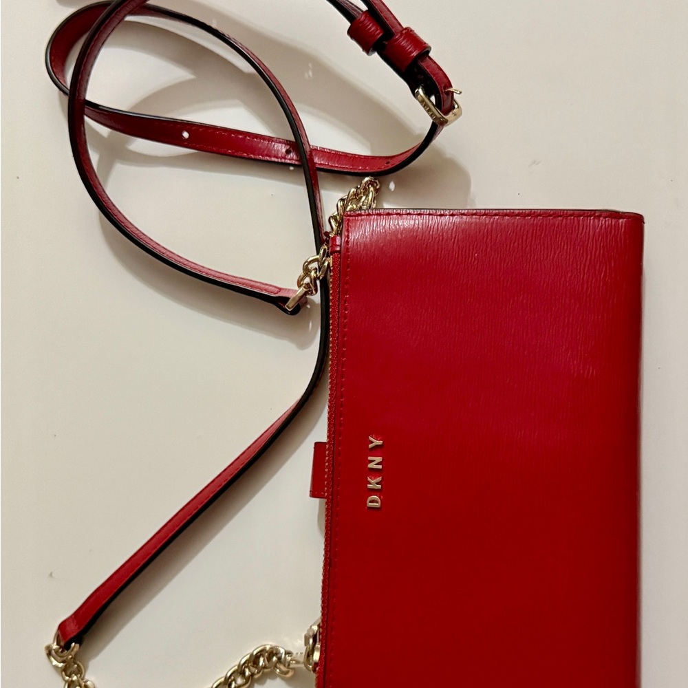 DKNY Vibrant Red Crossbody Bag